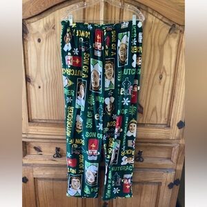 Men’s Elf Son Of A Nutcracker green fleece pajama lounge pants - size XL